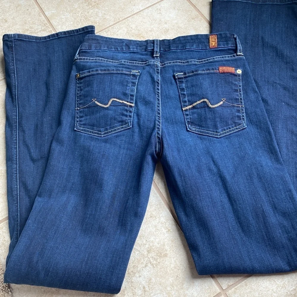 7 for all Mankind Jimmie bootcut 27 long 34 inseam low rise